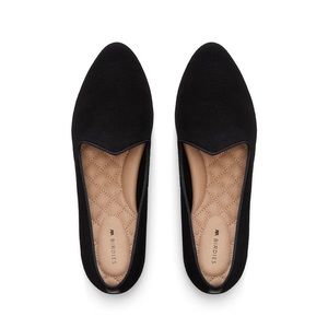 Birdies “Heron” black suede flats size 8.5